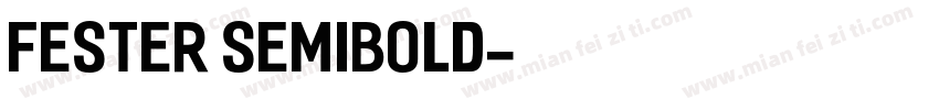 Fester SemiBold字体转换